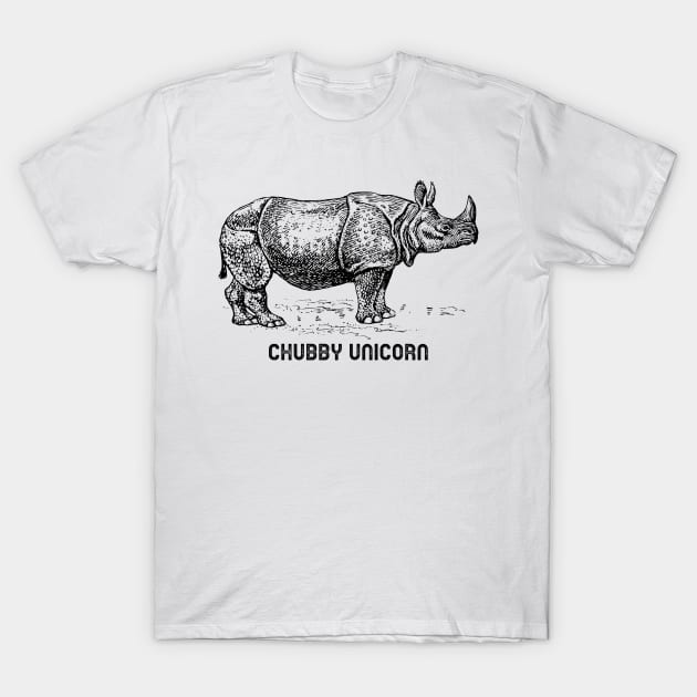 Chubby Unicorn T-Shirt by mikepod